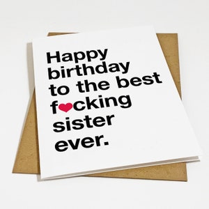 Best Sister Birthday Card - Simply The Best Ever