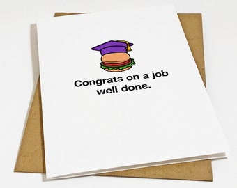 Well Done Grad Card For Him - Congratulations Card For Son, Nephew, Best Friend - Graduation Gift For Boyfriend