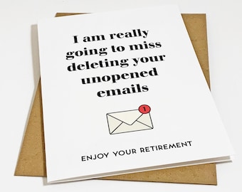 Snarky Retirement Greeting Card For Boss, Funny Office Humor Retirement Card For Coworkers and Staff, Well Wishes On Retirement