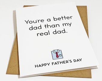 Absolutely Savage Father's Day Card, Mean & Snarky Father's Day Card, Funny Dad Card, Happy Father's Day