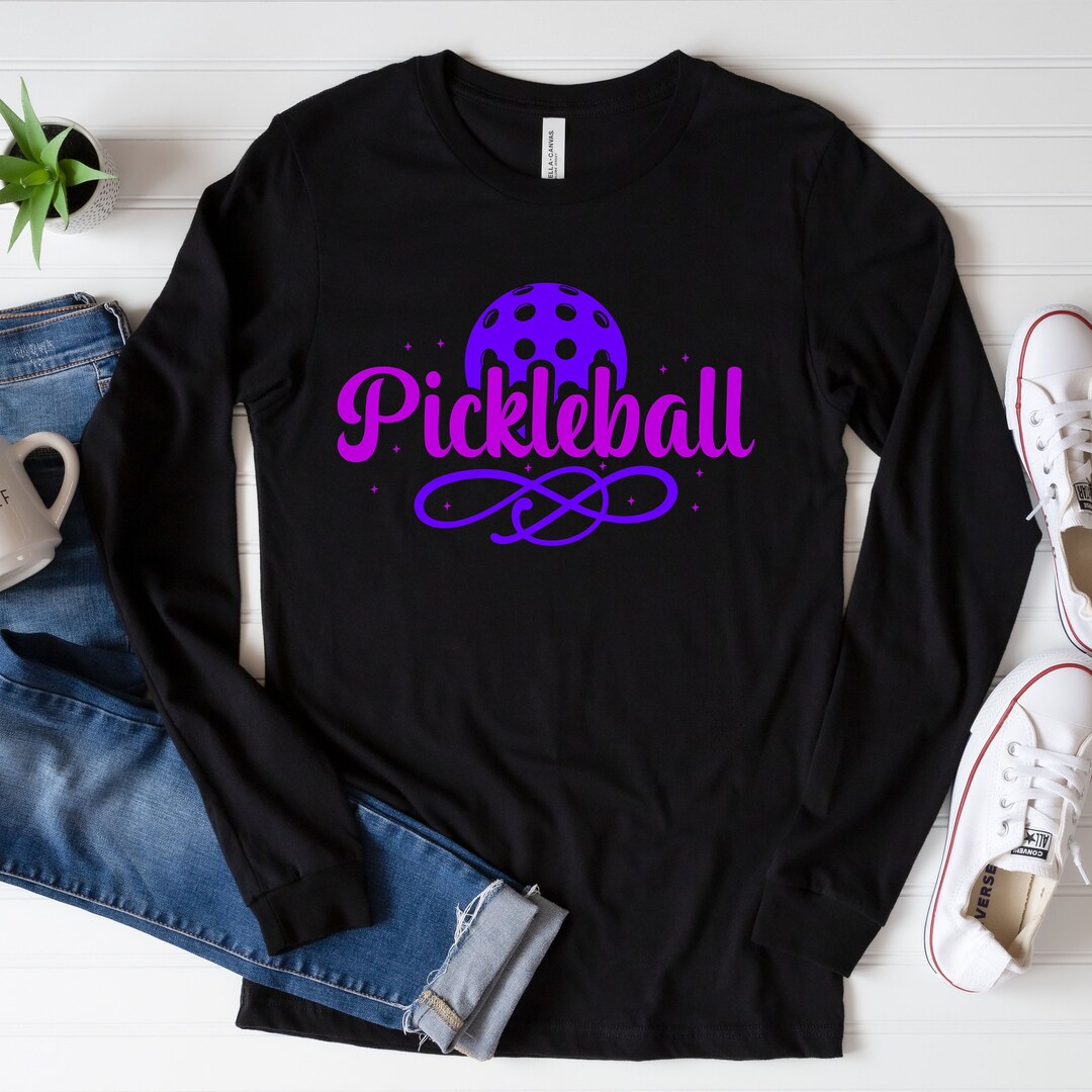 Pickleball Jersey Long Sleeve Tee Pickleball Tshirt Etsy