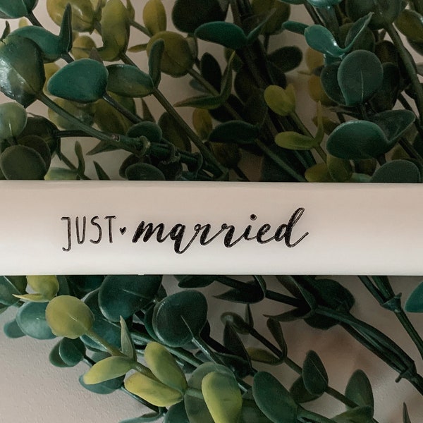 Just married/ Stabkerzen/ Geschenkverpackung/ Hochzeit/ Geschenk/ Scandi/ Wünsche/ Statement/ Dankeschön/ Geldgeschenk/ Hochzeitskerze