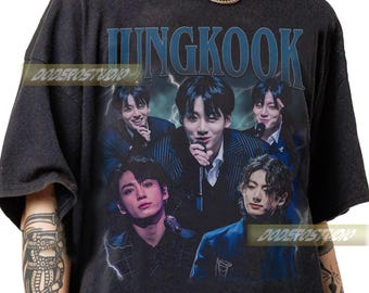 Limited Jungkook Vintage Shirt, Retro Jungkook Music Gifts for Woman and Man, Retro Jungkook Kpop Fan Gifts, Jungkook 90s Bootleg T-Shirt