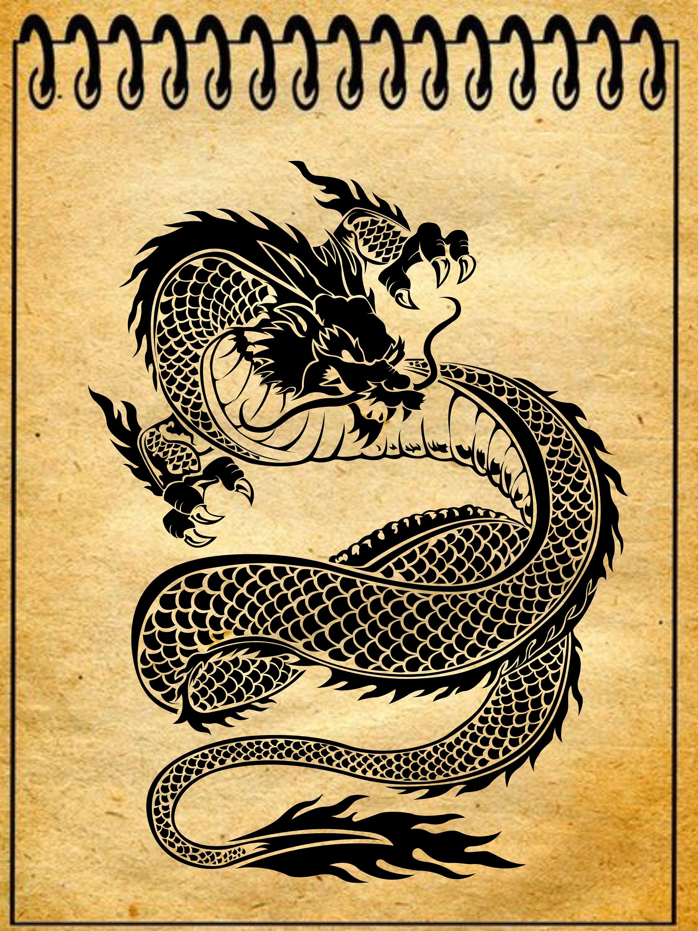 Ancient Korean Dragon Art