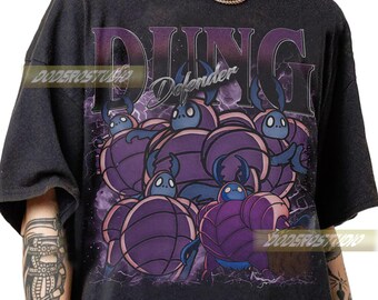 Limited Dung Defender Vintage Shirt, Dung Defender Graphic Merch Tee Gifts, Retro Hollow Knight Gift, Dung Defender 90s Bootleg T-Shirt