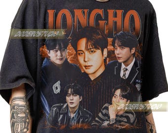 Limited Jongho Ateez Vintage Shirt, Retro Jongho Music Gifts Tee, Retro Jongho Ateez Kpop Fan Gifts, Jongho Kpop 90s Bootleg T-Shirt