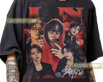 Limited Yang Jeong in Stray Kids Vintage Shirt, Retro Straykids Kpop Music Gift, IN StrayKids Graphic Shirt, IN StrayKids 90s Bootleg Shirt