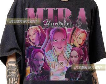 T-shirt Kpop Demon Hunters - Officiel, 100% Coton - Modèle Huntrix/Huntr/X Mira Bootleg
