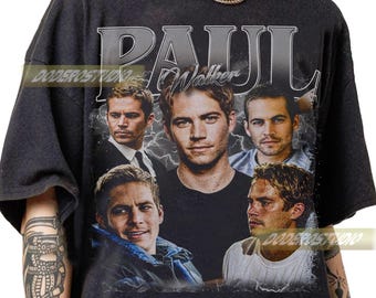 Limited Paul Walker Vintage Shirt, Paul Walker Graphic Merch Tee Gifts, Retro Paul Walker Movie Gift, Paul Walker 90s Bootleg T-Shirt
