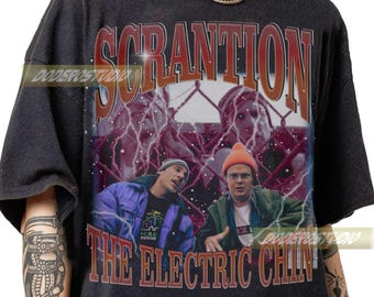 Limited Scranton The Electric City Vintage Shirt, Scranton The Electric City Gifts Tee, The Office Gifts Shirt, Scranton 90s Bootleg T-Shirt