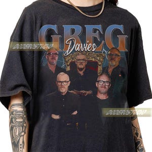 Begränsad Greg Davies vintage-skjorta, Greg Davies-presenter för kvinnor och män, retro Greg Davies-filmpresent, Greg Davies 90-tals bootleg-skjorta