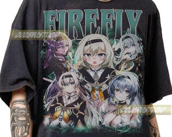 Limited Firefly Honkai Star Rail Gaming Vintage Shirt, Firefly Honkai Star Graphic Merch Tee, Firefly Honkai Star Rail 90s Bootleg Shirt