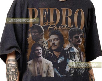Limited Pedro Pasca Vintage Shirt, Pedro Pascal Movie Gifts for Woman and Man, Retro Pedro Pascal Gifts, Pedro Pascal 90s Bootleg T-Shirt