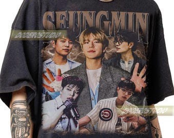 Limited Seungmin Stray Kids Vintage Shirt, Retro Straykids Kpop Music Gift, Seungmin StrayKids Graphic Shirt, StrayKids 90s Bootleg Shirt