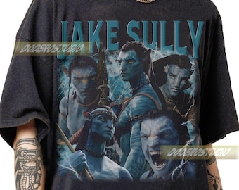 Limited Jake Sully Vintage Shirt, The Way of Water Avatar Gifts for Woman and Man, Retro Jake Sully Movie Gift, Jake Sully Bootleg Shirt