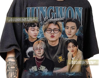 Limited Jungwon Vintage Shirt, Retro Jungwon Kpop Music Gifts Tee, Retro Jungwon Kpop Fan Gifts, Jungwon ENHYPEN Kpop 90s Bootleg T-Shirt