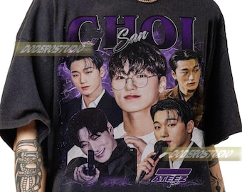 Limited Choisan San Ateez Vintage Shirt, Retro Ateez Kpop Music Sweatshirt Gift, Choisan San Graphic T-Shirt, Choisan San 90s Bootleg Shirt