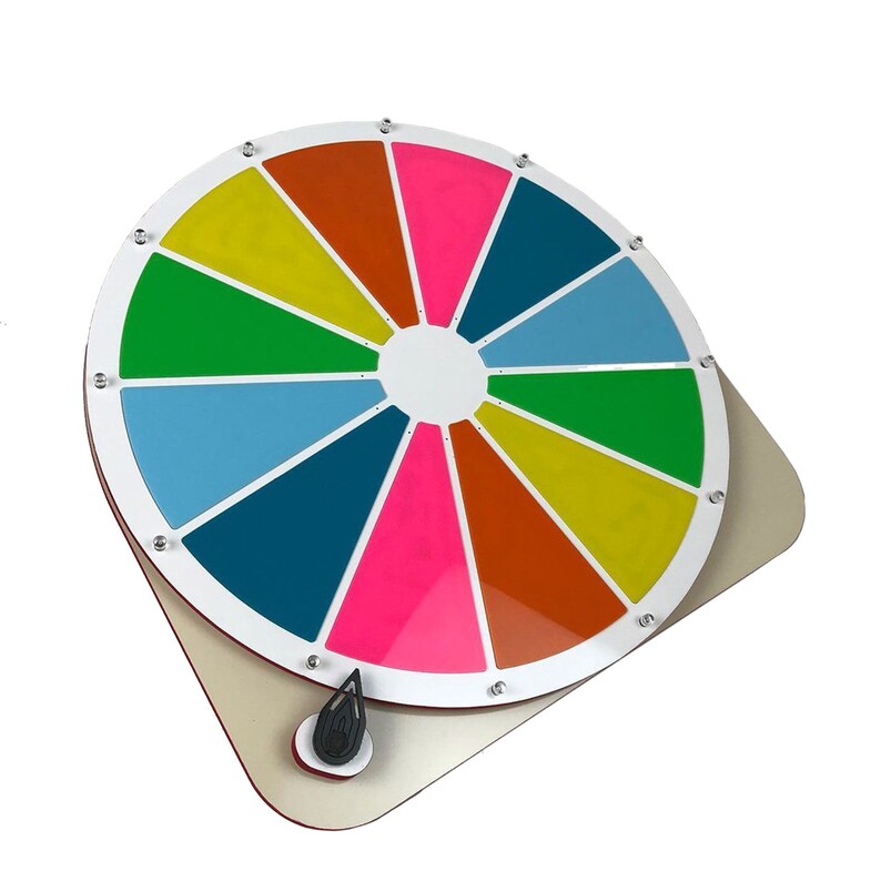 Prize Wheel Wheel of Fortune Spinning Wheel Dry Erase Spin Etsy