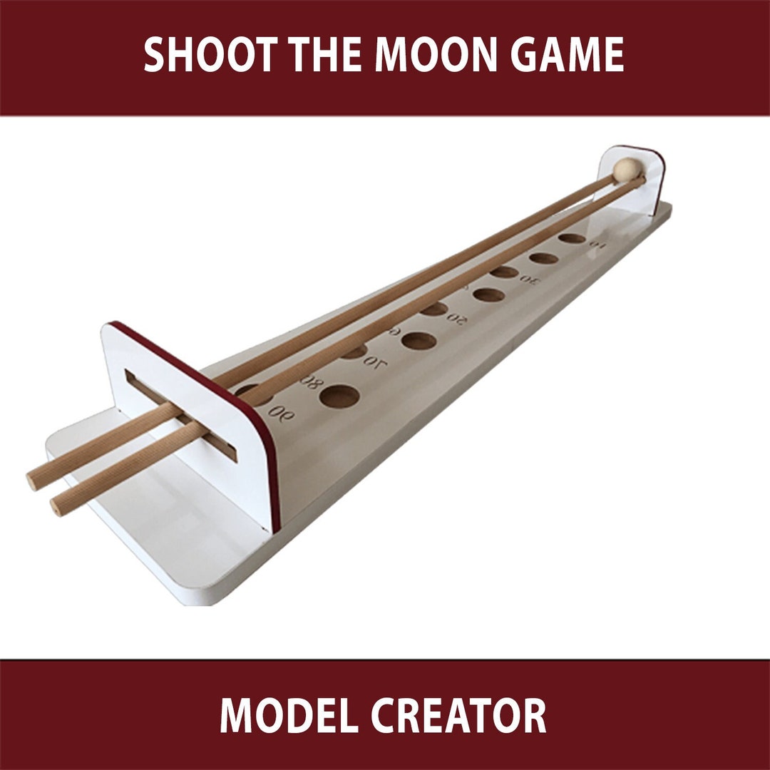 Shoot the Moon Game Large Natural Shoot the Moon Ball Games Etsy