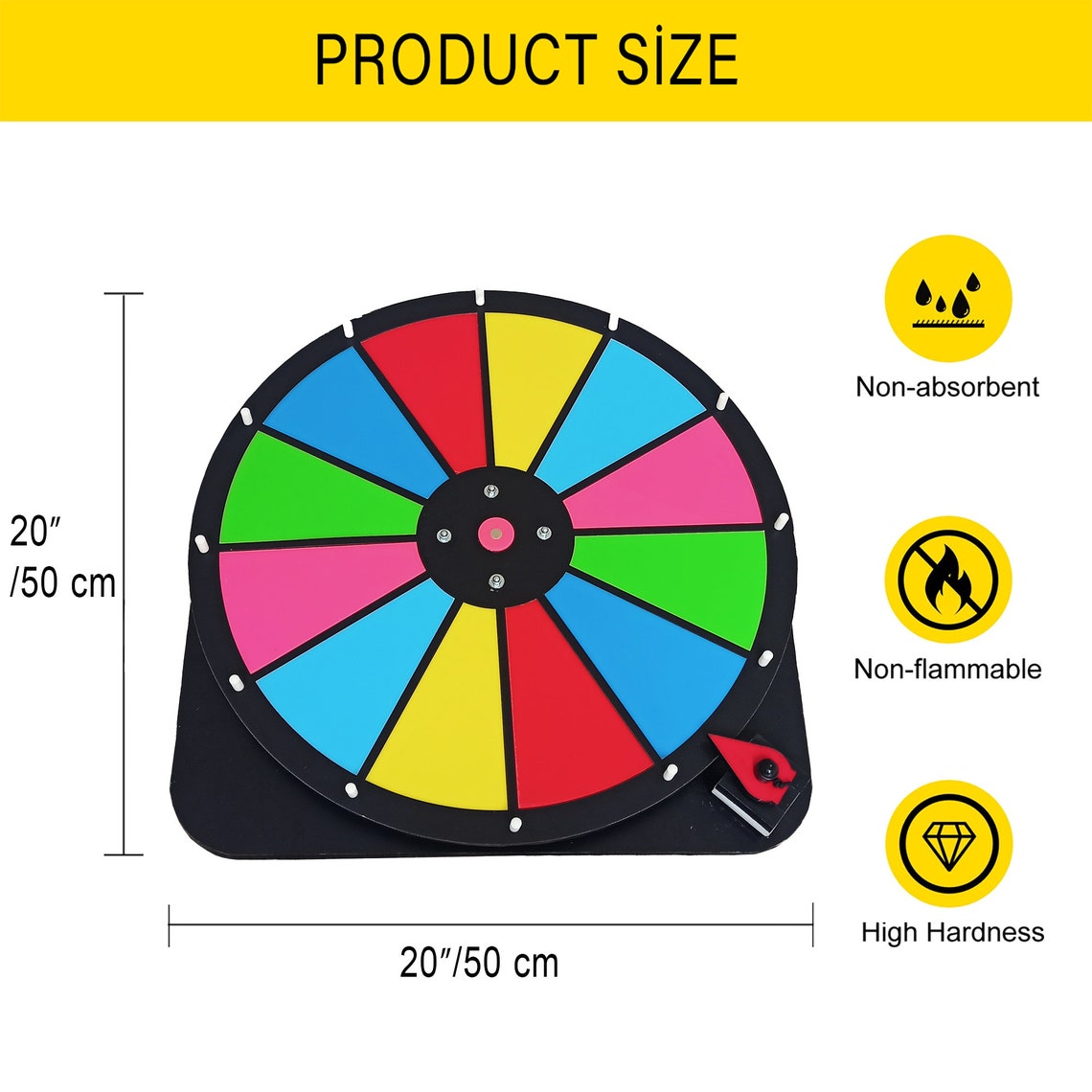 Prize Wheel Wheel of Fortune Spinning Wheel Dry Erase Spin Etsy