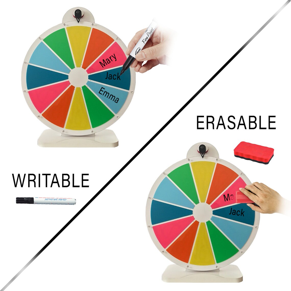 Prize Wheel Wheel of Fortune Spinning Wheel Dry Erase Spin Etsy