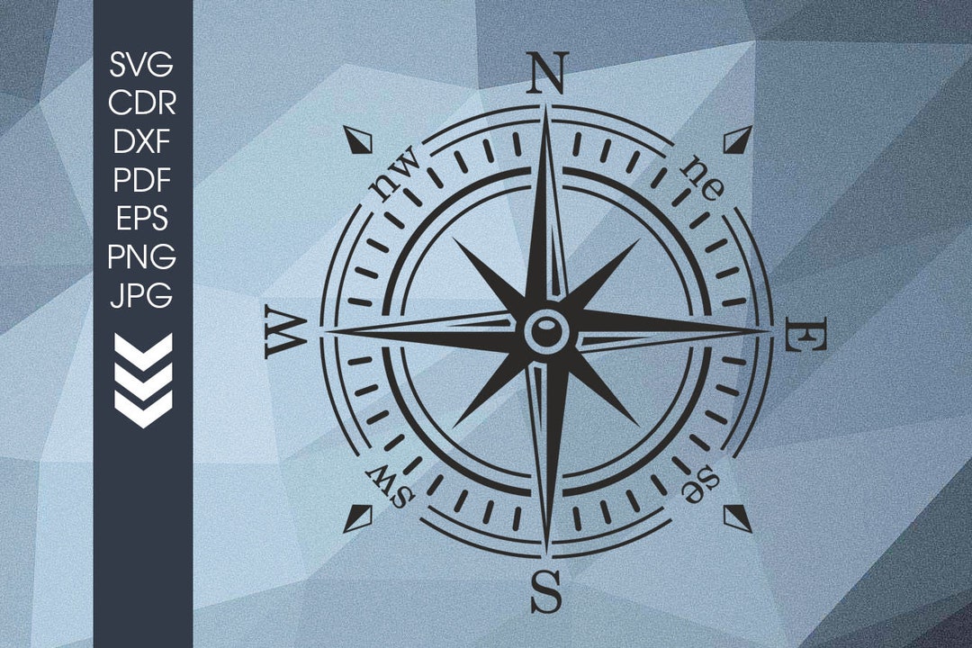 Compass SVG, PDF, EPS, Svg Files for Cricut,cuttable Cricut- Digital ...