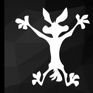 Wile E coyote vinyl decal, Wile E coyote vinyl sticker