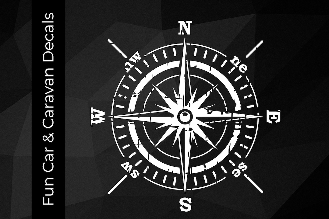 Compass Vinyl Decal, Compass Vinyl Sticker Etsy