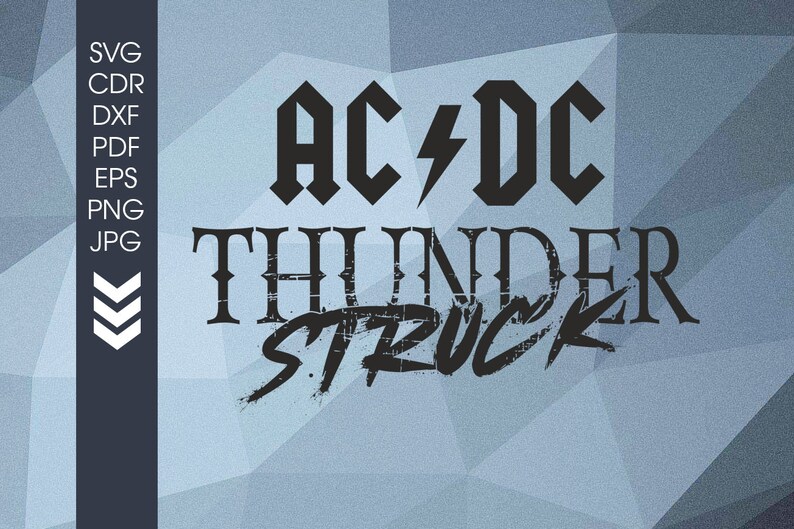 Ac/dc Svg Dxf Eps Svg Files for Cricut Cuttable Cricut - Etsy Sweden