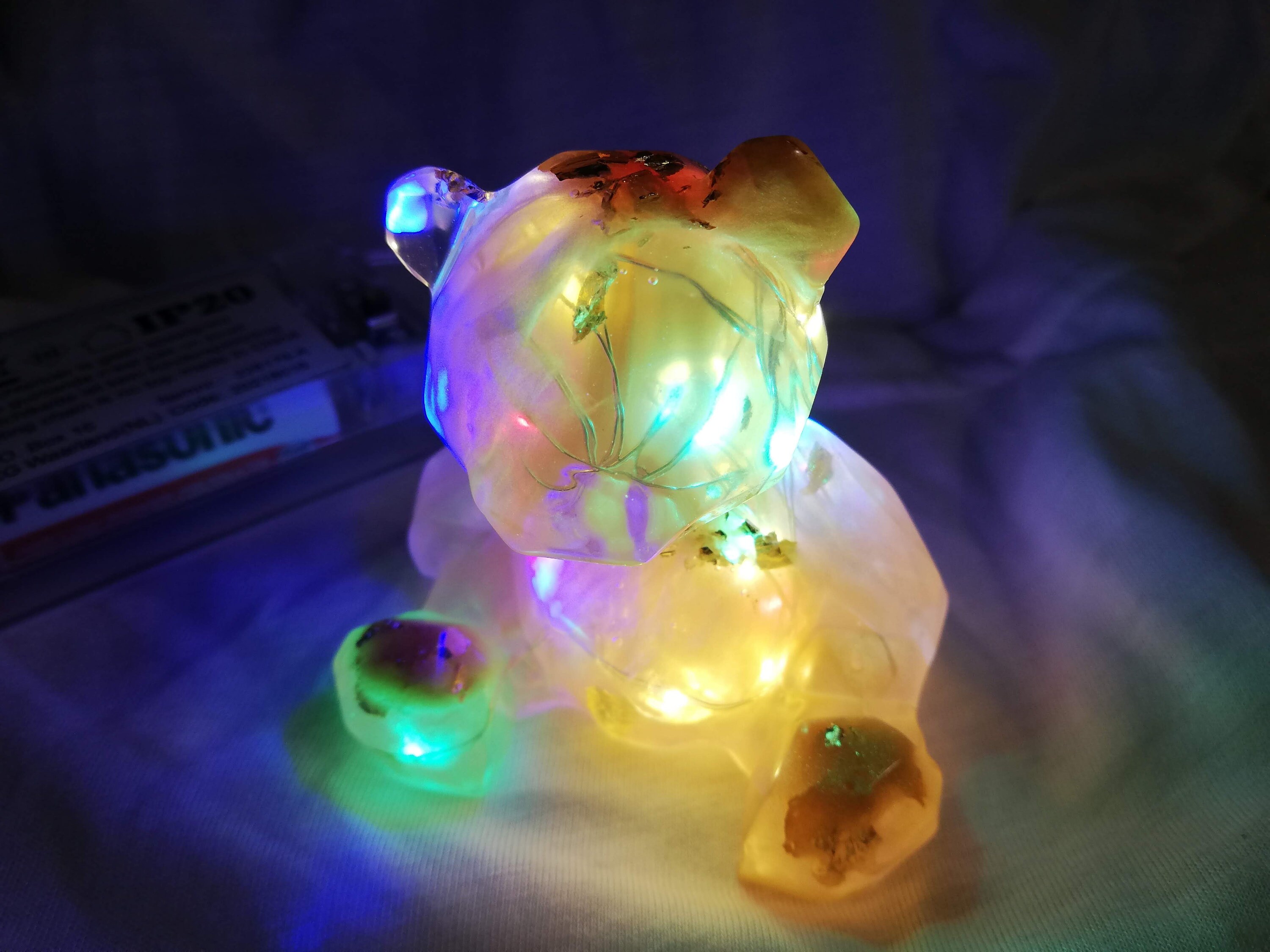 Ourson Lumineux en Résine