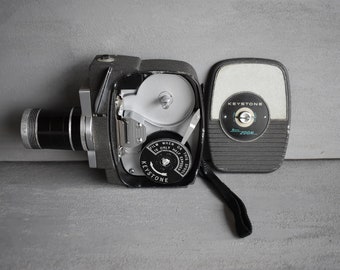 KEYSTONE ZOOM 8 mm, KEYSTONE K7, Keystone K7 video camera, Keystone Electric Eye K7, Keystone M made in U.S.A. Boston Patent pending