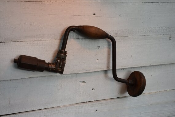 Vintage Hand Drillantique Hand Crank 