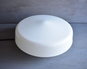 White Glass Ceiling Lamp,Round Ceiling Glass Light,MCM Light Fixtures