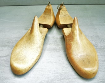 Shoe molds, rare models of wooden shoe molds. Wooden shoe molds, Vintage shoe mold, pair of wooden shoe molds, wooden shoe molds,