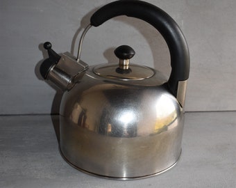 kettle, tea maker, tea kettle, metal kettle, stainless steel kettle, water kettle, metal teapot, a teapot in which tea can be made