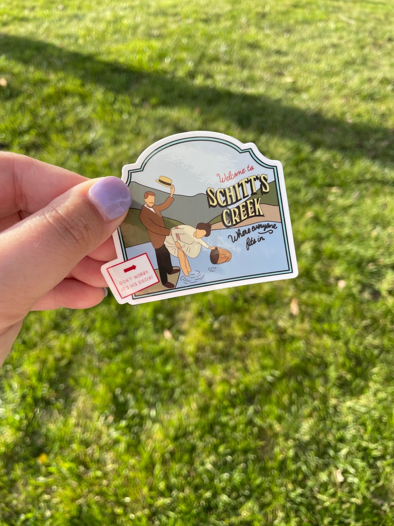 Schitt's Creek Sign Sticker Etsy