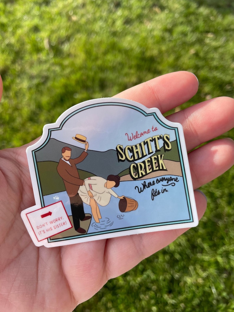 Schitt's Creek Sign Sticker Etsy