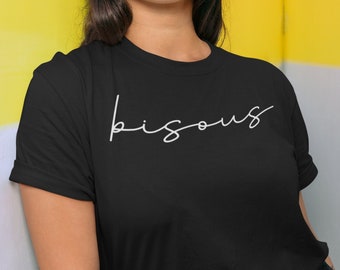 Bisous T-shirt, French Kisses Graphic Tee