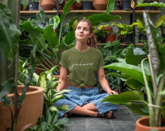J'adore T-shirt, French Slogan Tee, Combed Cotton