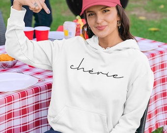 Cherie Hoodie, Hoodies with Words, Hoodies with Sayings, Hoodies for Women Aesthetic, Hoodies and Sweaters Preppy, Oversized Hoodie