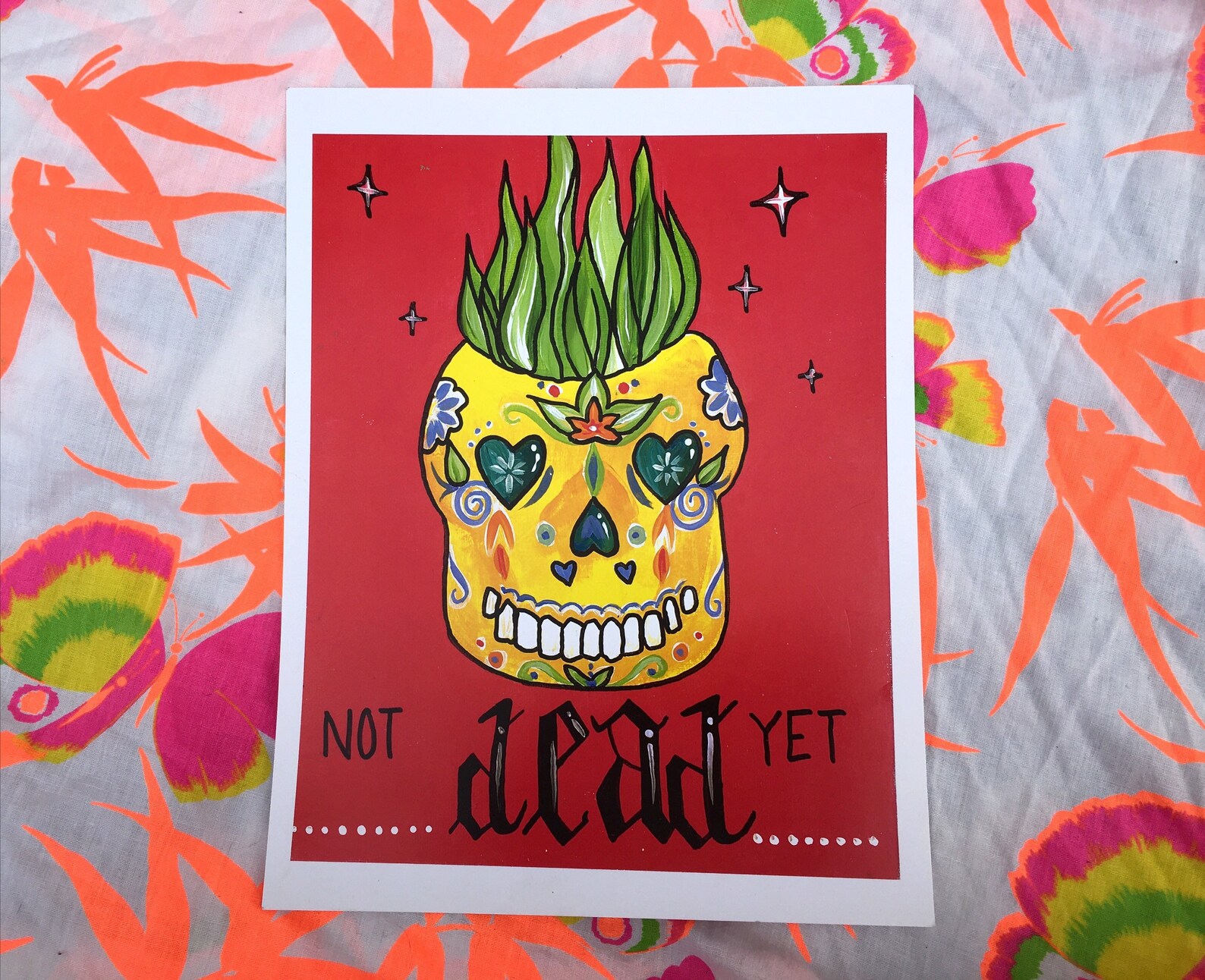 Not Dead yet Original Retired Art Print Etsy