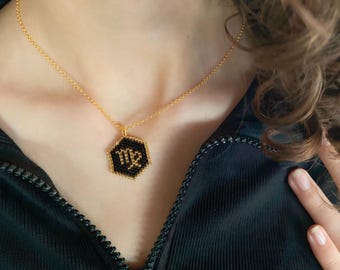 Zodiac Necklace Silver Chain, Virgo Zodiac Necklace, Libra Zodiaz Necklace, Scorpio Zodiac Necklace, Gold - Black Colr Leo Zodiac Necklace