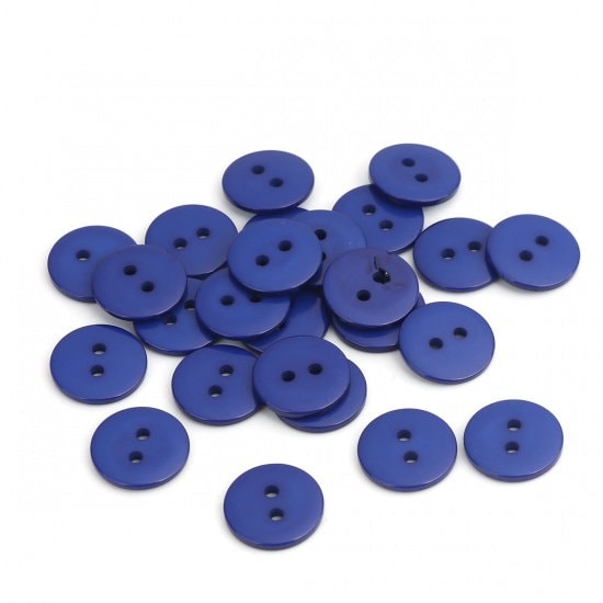 9/16 Buttons Royal Blue | Harts Fabric