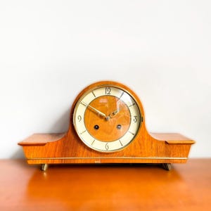 Vintage Junghans table / chimney clock - 50s - MCM - Mid Century - Germany
