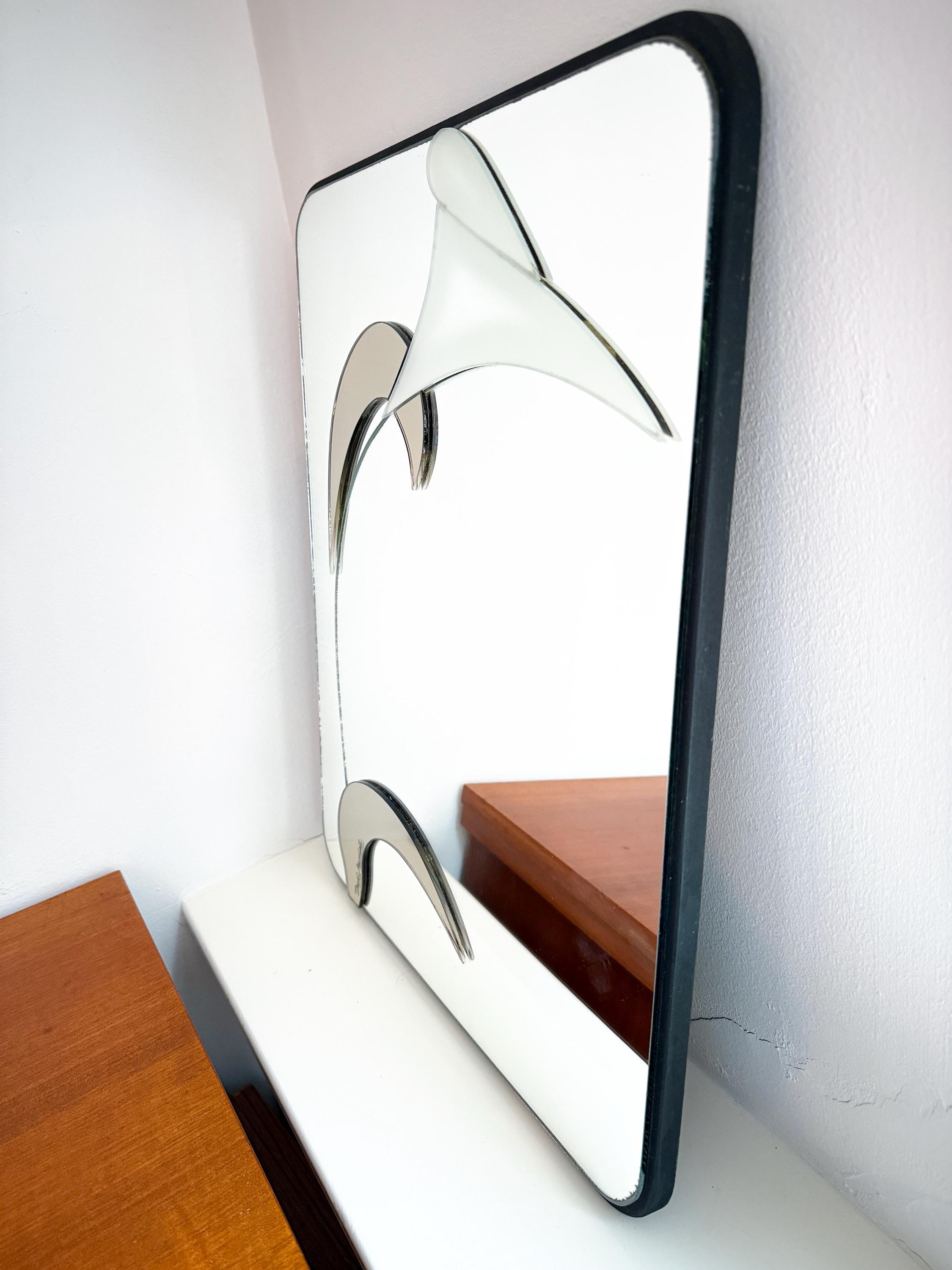 【定価200万】ヴィンテージミラー　デザイナーズミラーDavidMarshall Vintage David Marshall Layered Mirror - 1989 - Sculptural Wall