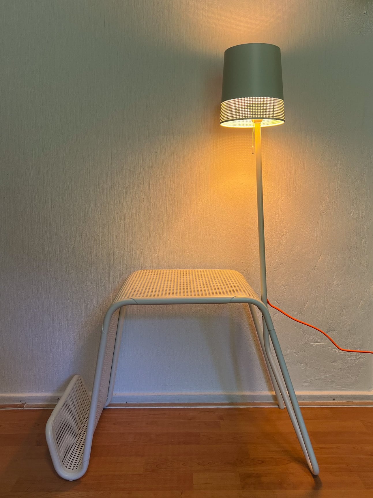 IKEA PS 2014 オールドイケア ランプ サイドテーブル RYGALIK Vintage IKEA Side Table With Lighting and Magazine