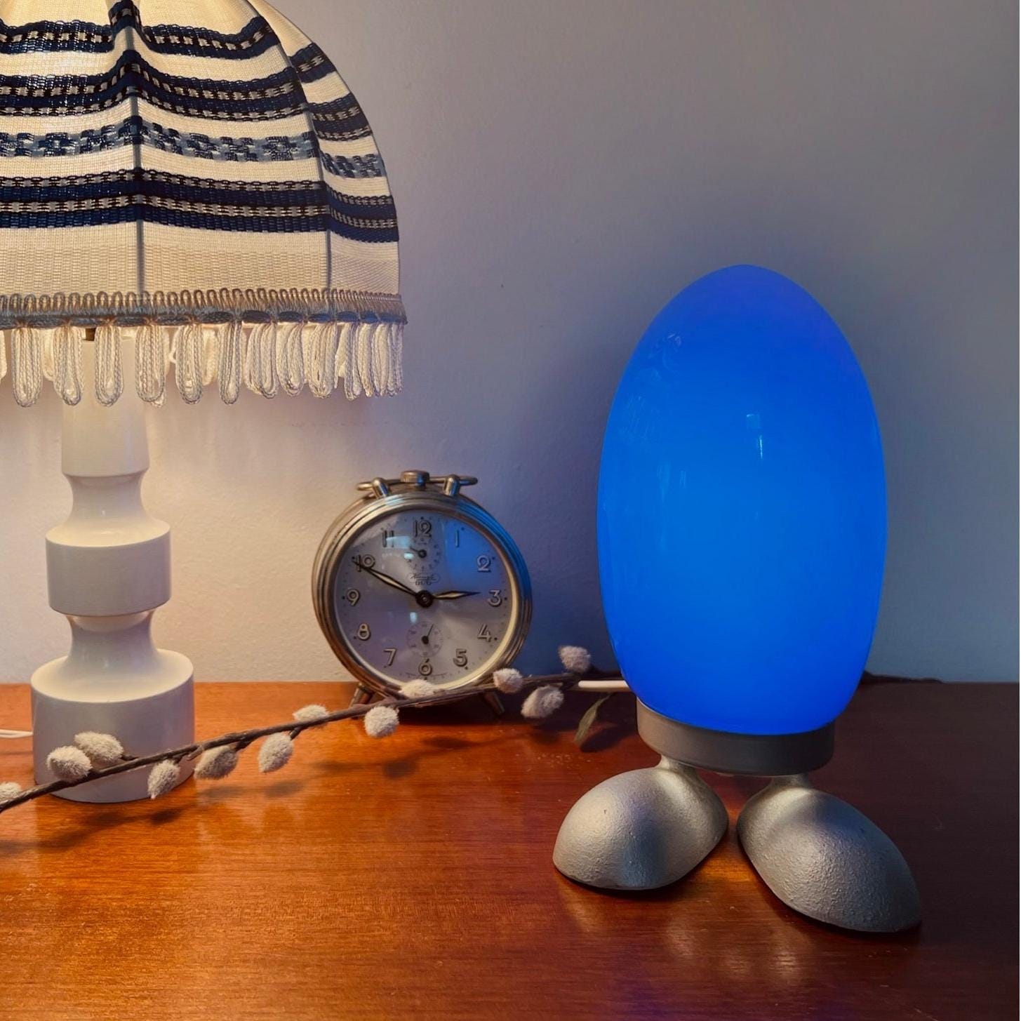 Vintage IKEA Table Lamp - Fjorton Dino Egg - Design by Tatsuo