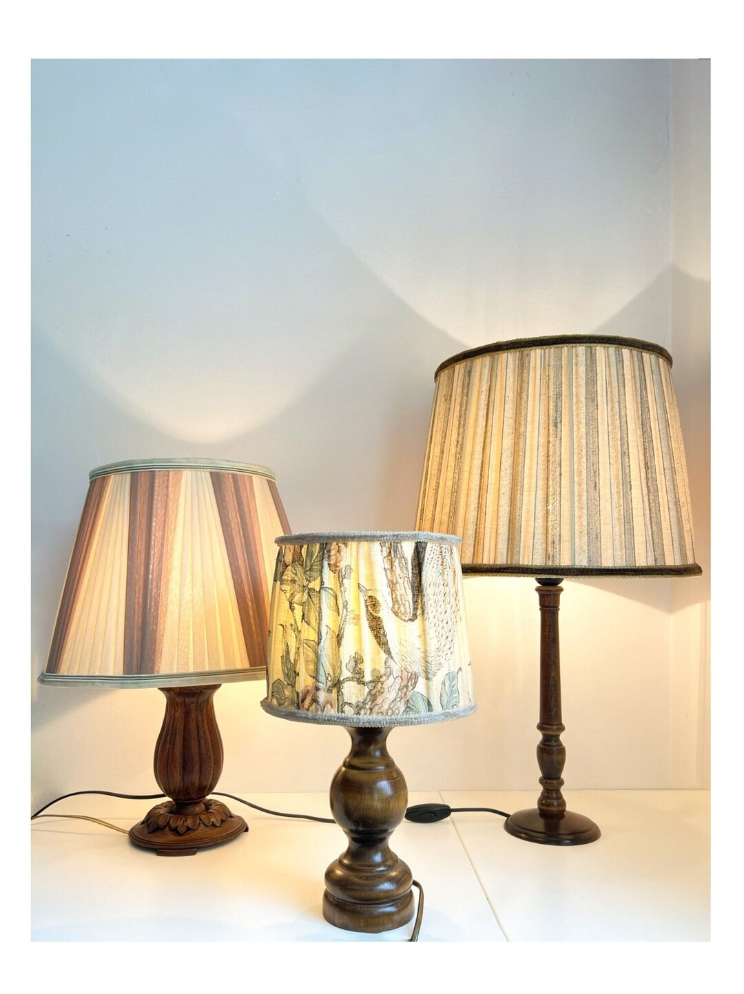 Classic Vintage Wooden Table Lamp main image 1