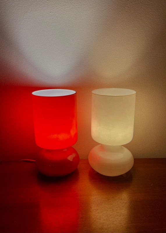 Ikea glass 2024 mushroom lamp