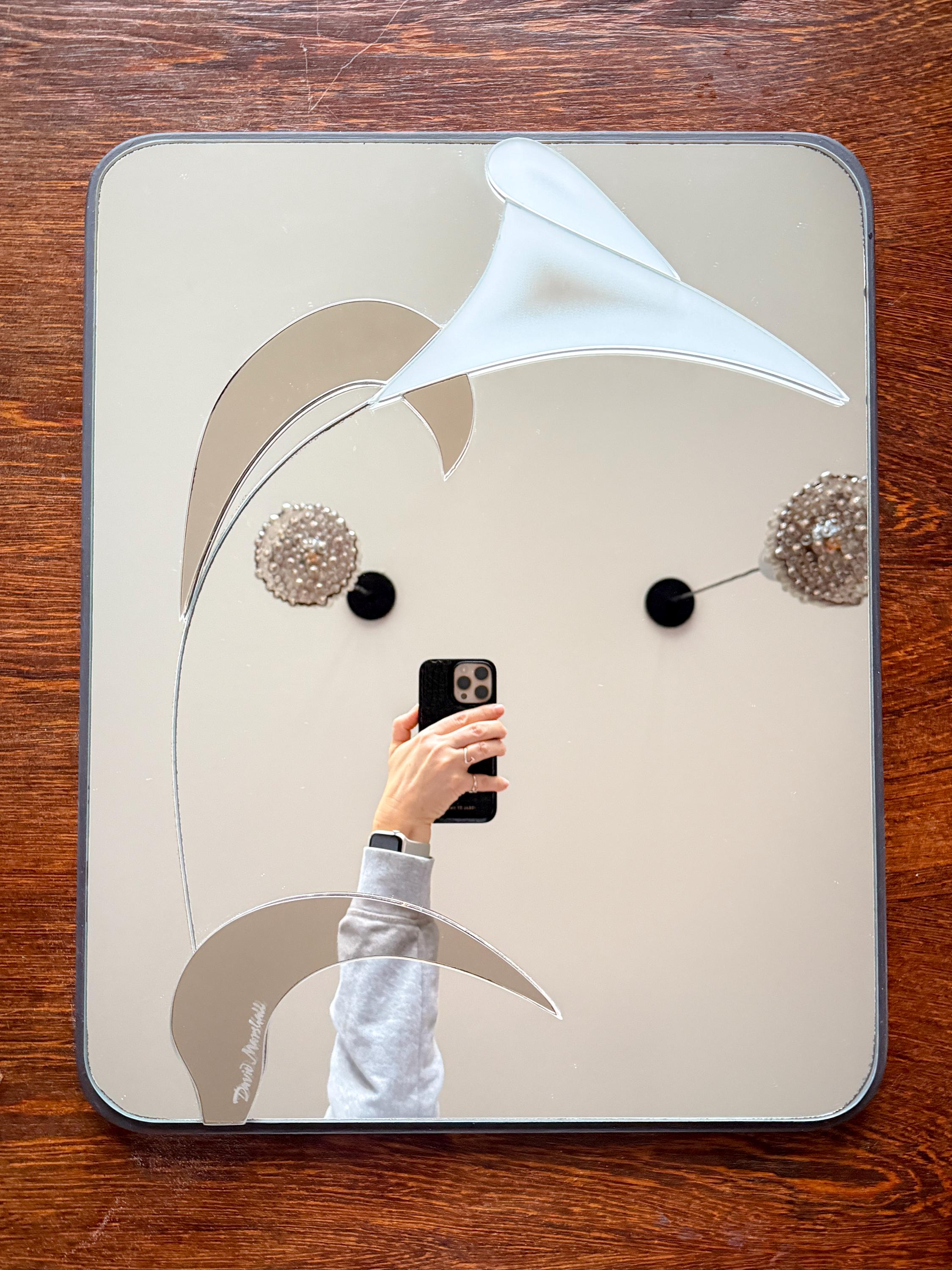 【定価200万】ヴィンテージミラー　デザイナーズミラーDavidMarshall Vintage David Marshall Layered Mirror - 1989 - Sculptural Wall